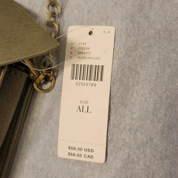 Anthropologie Olive Green Clutch with Bow Detail - Picture 4 of 15